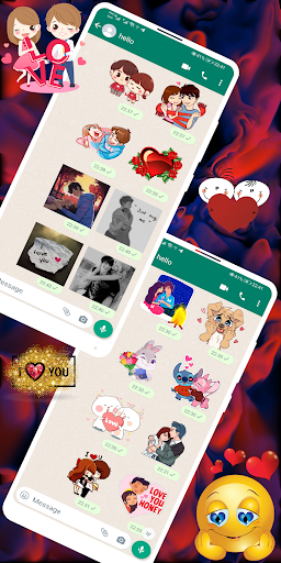 Android application WASticker - Couple Romantic screenshort