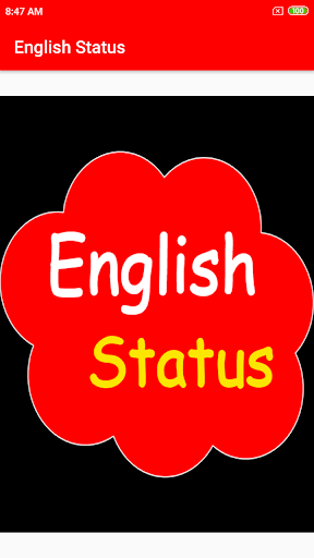 Android application English Status screenshort