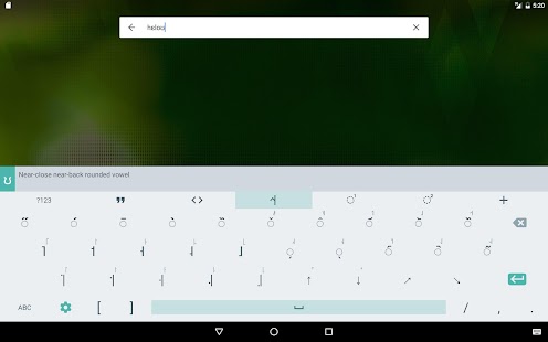 IPA Keyboard Bildschirmfoto