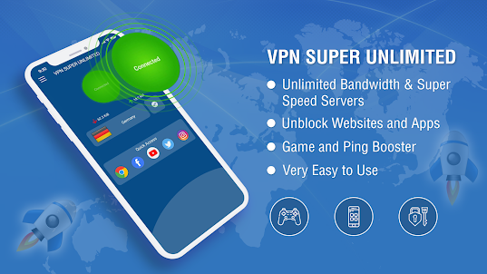 VPN スーパーアンリミテッド : 高速 VPN