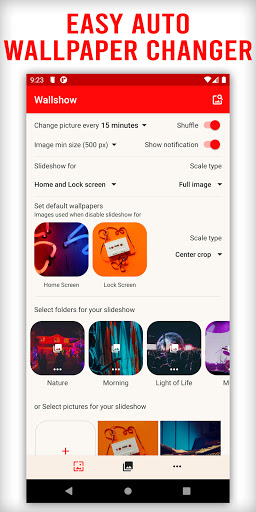 Android application Wallshow: Wallpaper Changer screenshort