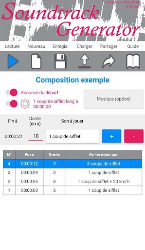 Android application Soundtrack Generator screenshort