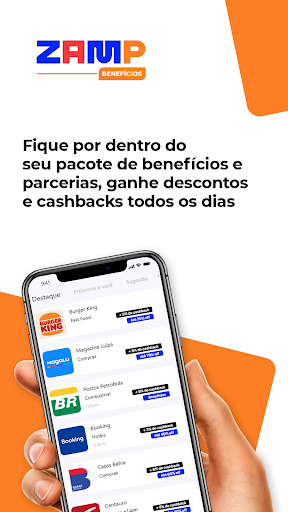 Android application ZAMP Benefícios screenshort
