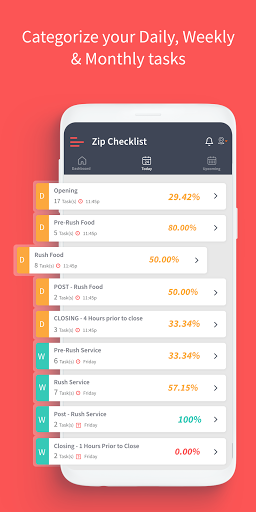 Zip Checklist Screen 2