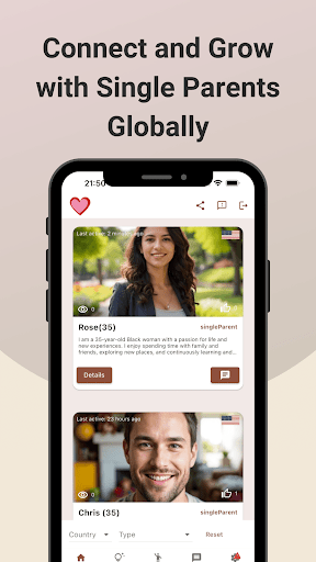 Single Parent | Chat & Connect Screen 3