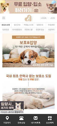 강아지입양 고양이입양 - 유럽펫 유기동물보호센터 Screen 2