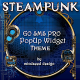 Steampunk GOSMS Pro PopUp Blue icon