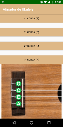 Android application Afinador de Ukulele screenshort