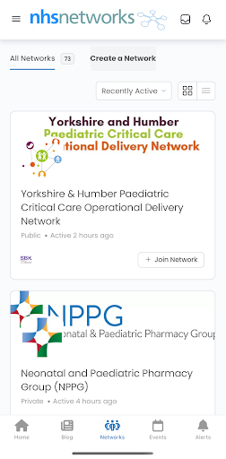 NHS Networks Screen 3