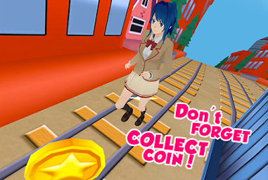 Anime Girl Subway Train Run
