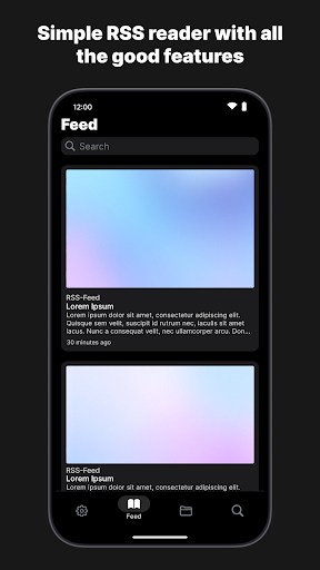 Android application RSS-Feed screenshort