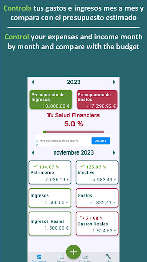 Android application FieQ Gestor de gastos/finanzas screenshort