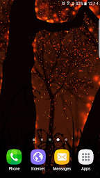 Burning Forest Live Wallpaper