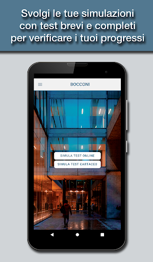 Android application Hoepli Test Bocconi screenshort