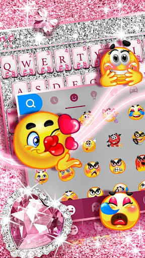 Pink Bow Diamond Theme Screen 2