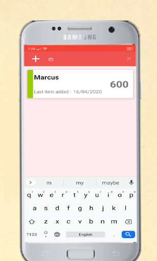 IOU-2 : Debt Tracker Screen 2
