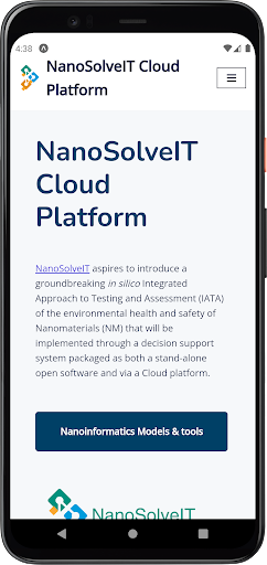 Android application NanoSolveIT Cloud Platform screenshort