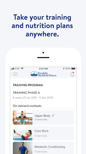 Screenshot of Franklin Health and Fitness