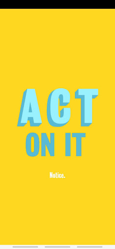 Android application ACT on it screenshort
