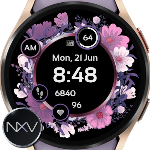 NXV84 Flora Elegant Watch Face