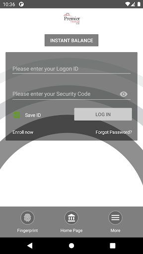 Premier Financial Credit Union Screen 2