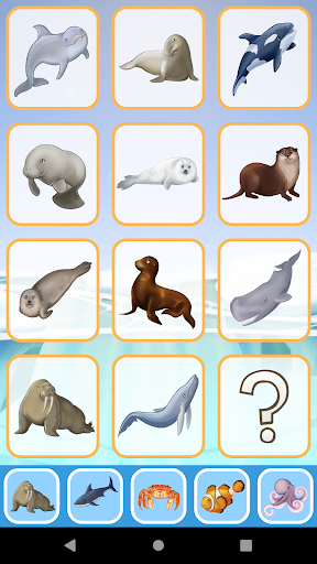 Android application Sea Animal sounds for toddlers screenshort