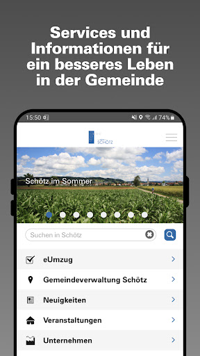 Android application Gemeinde Schötz screenshort