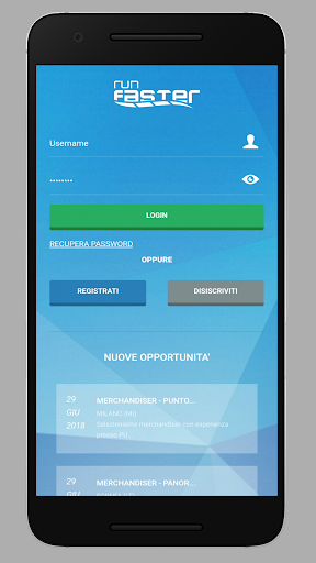 Android application Runfaster screenshort