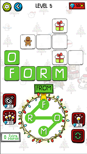 Word Santa  Letters Connect P