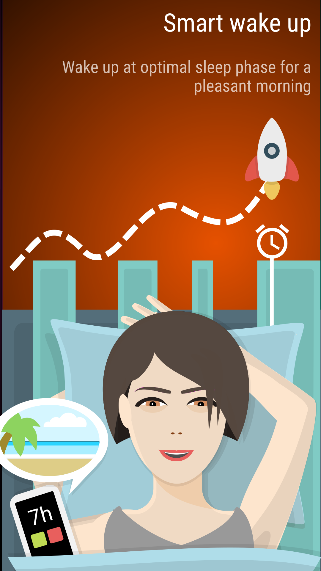 Android application Sleep as Android: Smart alarm screenshort