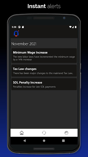 Android application Lalert screenshort