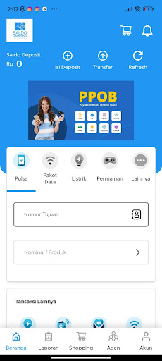 Saldo Gampang Screen 2