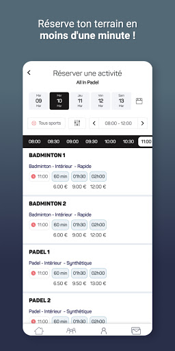 All in Padel Screen 3