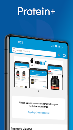 Android application Protein+ screenshort