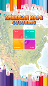 Colorir Mapa da América