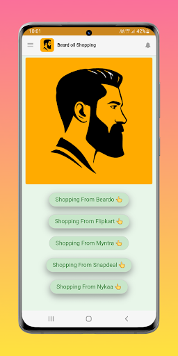 Android application Beard Oil Shopping App screenshort