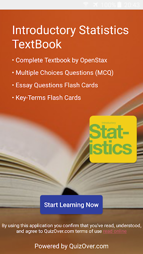 Android application Introductory Statistics Book screenshort