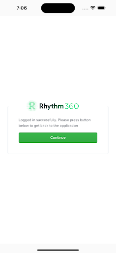 Android application Rhythm360 for Providers screenshort