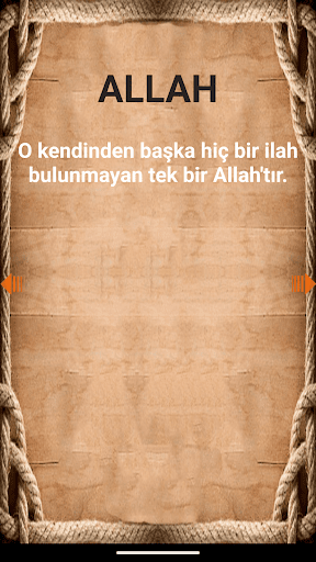 Android application Esmaül Hüsna screenshort