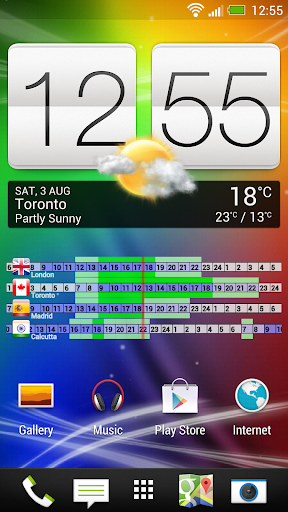 Android application World Clock Widget (Trial) screenshort