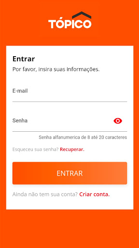 Android application Tópico CX 2022 screenshort