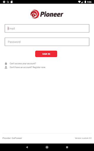 Screenshot of GoPioneer