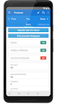 screenshot of mERP: ERP mobile app