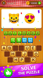 2 Emoji 1 Word - Guess Emoji Word Games Puzzle 1.8 Screenshots 9
