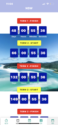 School Dates Countdown Screen 3