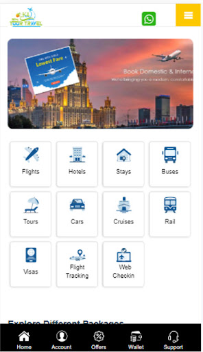 Android application KU Tour Travel screenshort