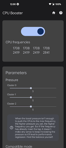 Android application CPU Booster screenshort
