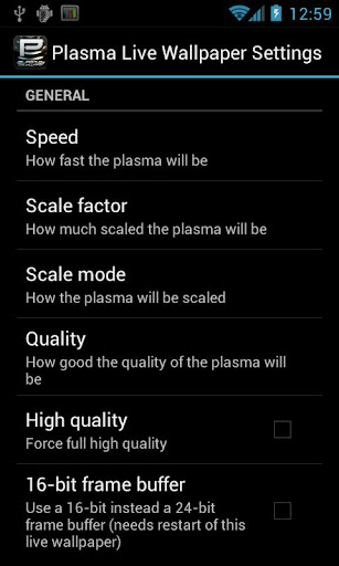 Plasma Live Wallpaper Screen 3