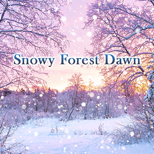 Snowy Forest Dawn Theme logo