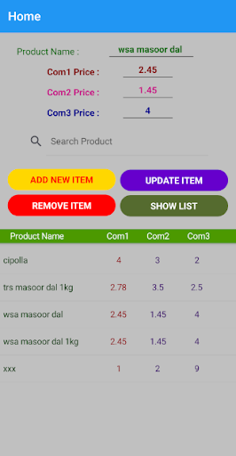Price Checker Screen 2
